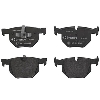 Bromsbelägg BREMBO P 06 039, Bakaxel (Sats)