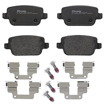 Bromsbelägg BREMBO P 44 017, Bakaxel (Sats)