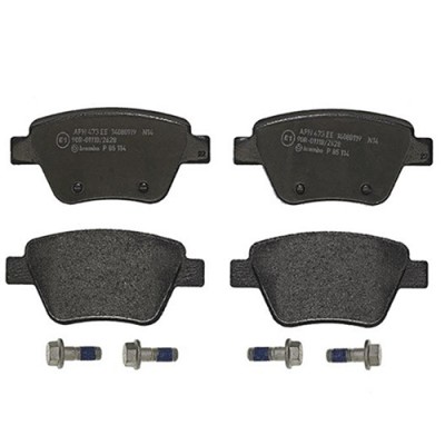 Bromsbelägg BREMBO P 85 114, Bakaxel (Sats)