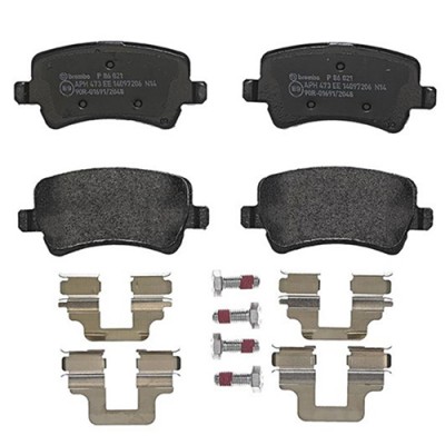 Bromsbelägg BREMBO P 86 021, Bakaxel (Sats)