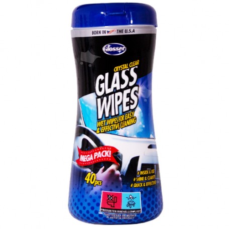 GLOSSER Glass Wipes 40-pack