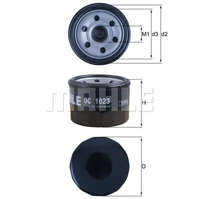 Oljefilter Mahle Original OC 1023