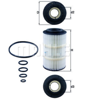 Oljefilter Mahle Original OX 345/7D