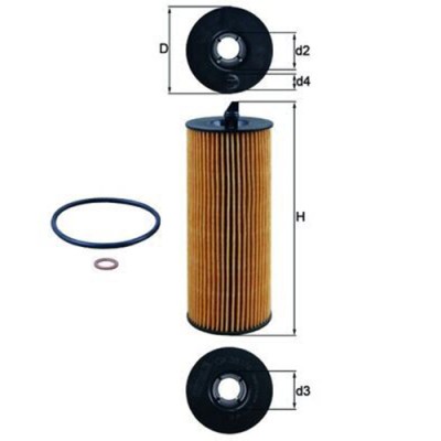 Oljefilter Mahle Original OX 361/4D