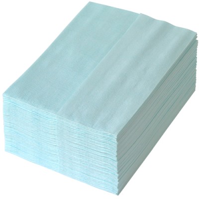 Torkduk Non-woven Z-fold Turkos - 50ark