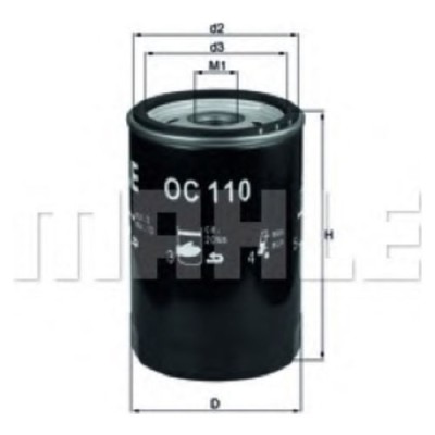 Oljefilter Mahle Original OC 110