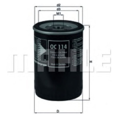 Oljefilter Mahle Original OC 114