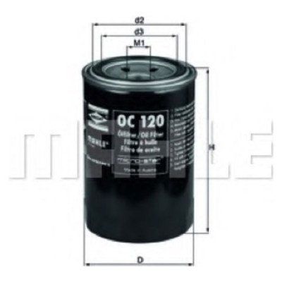 Oljefilter Mahle Original OC 120