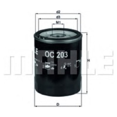 Oljefilter Mahle Original OC 203