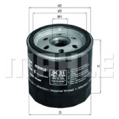 Oljefilter Mahle Original OC 21