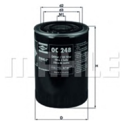 Oljefilter Mahle Original OC 248