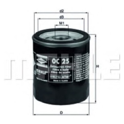Oljefilter Mahle Original OC 25