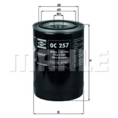 Oljefilter Mahle Original OC 257