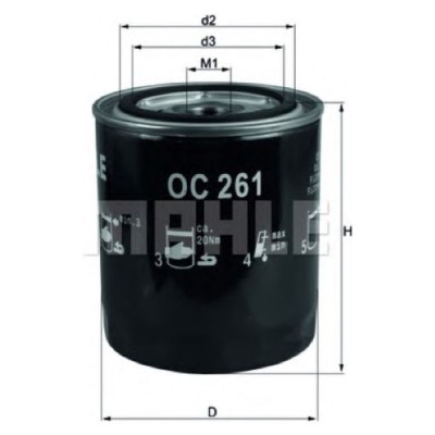 Oljefilter Mahle Original OC 261