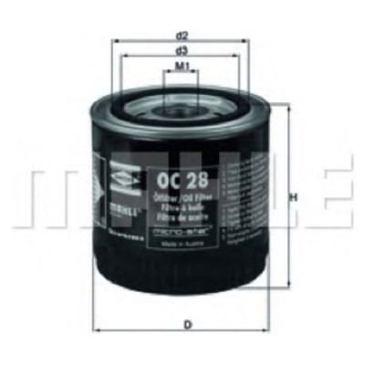 Oljefilter Mahle Original OC 28