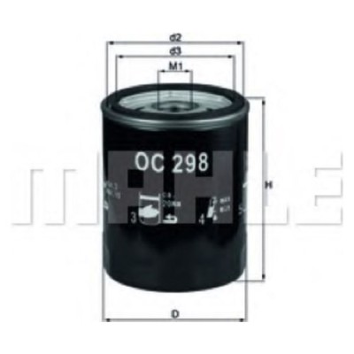 Oljefilter Mahle Original OC 298