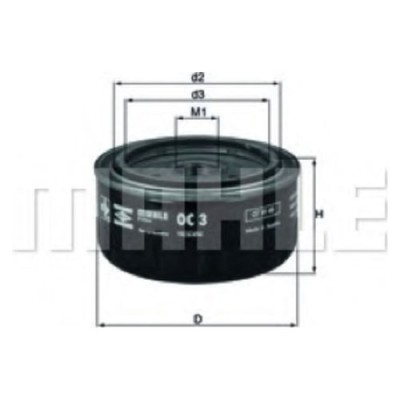 Oljefilter Mahle Original OC 3