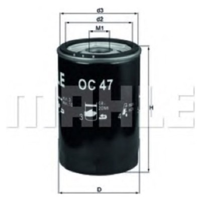 Oljefilter Mahle Original OC 47