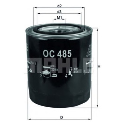 Oljefilter Mahle Original OC 485