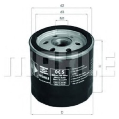 Oljefilter Mahle Original OC 5