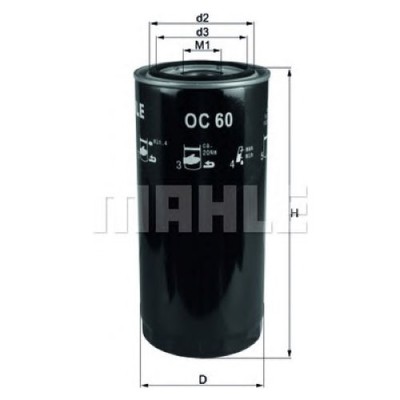 Oljefilter Mahle Original OC 60