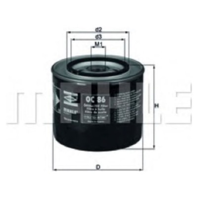 Oljefilter Mahle Original OC 86