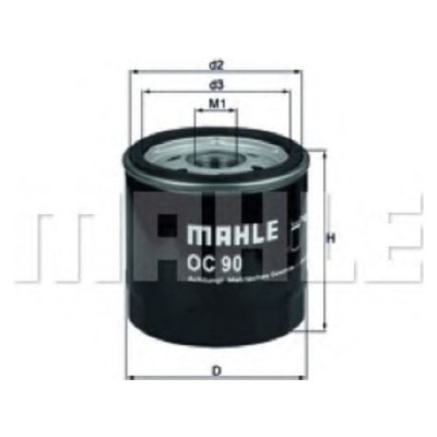 Oljefilter Mahle Original OC 90