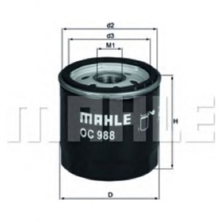 Oljefilter Mahle Original OC 988
