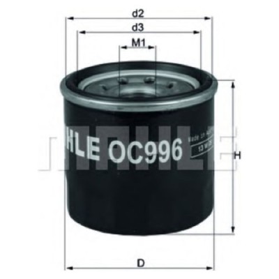 Oljefilter Mahle Original OC 996