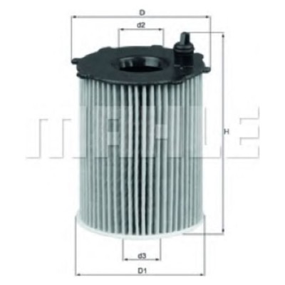 Oljefilter Mahle Original OX 171/16D