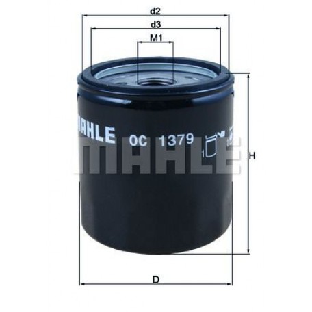 Oljefilter Mahle Original OC1379