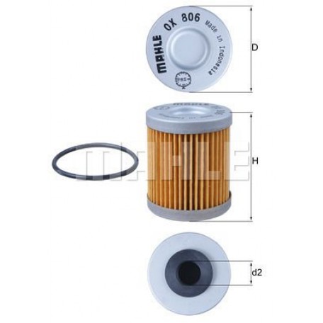 Oljefilter Mahle Original OX 806D