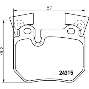 Bromsbelägg BREMBO P 06 059, Bakaxel (Sats)