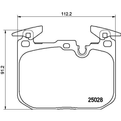 Bromsbelägg BREMBO P 06 088, Framaxel (Sats)