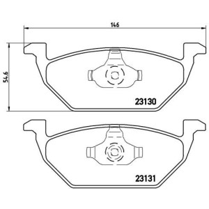 Bromsbelägg BREMBO P 85 041, Framaxel (Sats)