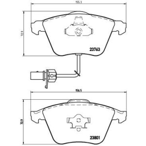 Bromsbelägg BREMBO P 85 084, Framaxel (Sats)