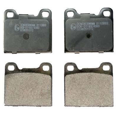 Bromsbelägg Denckermann B110863. Bakaxel (sats)