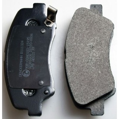 Bromsbelägg Denckermann B111324. Framaxel (sats)