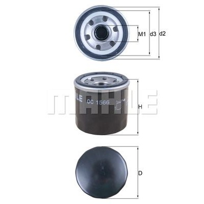 Oljefilter Mahle Original OC 1566