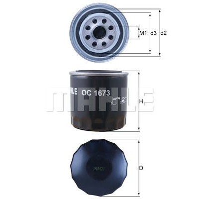 Oljefilter Mahle Original OC 1673