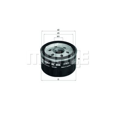 Oljefilter Mahle Original OC 306