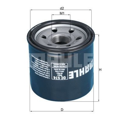 Oljefilter Mahle Original OC 574