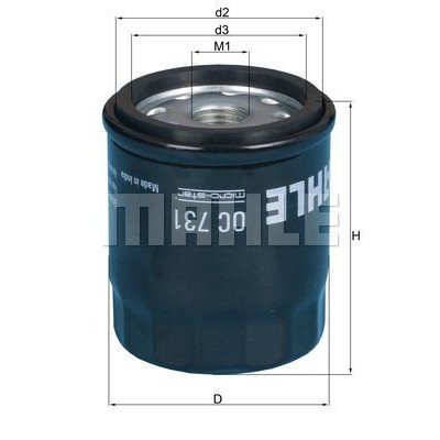 Oljefilter Mahle Original OC 731