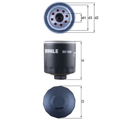 Oljefilter Mahle Original OC 1539