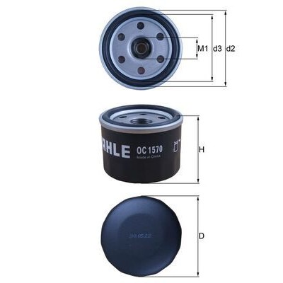 Oljefilter Mahle Original OC 1570