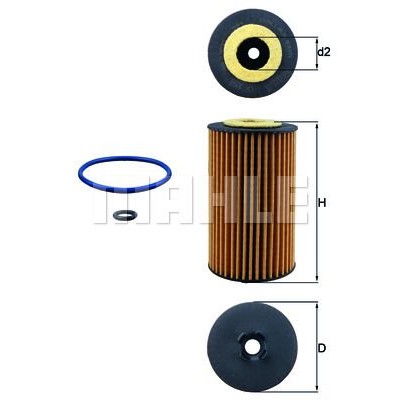 Oljefilter Mahle Original OX 1058D