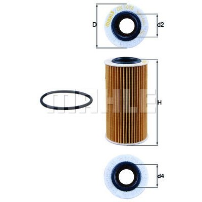 Oljefilter Mahle Original OX 1076D