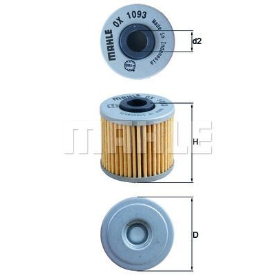 Oljefilter Mahle Original OX 1093