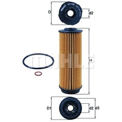 Oljefilter Mahle Original OX 1146D