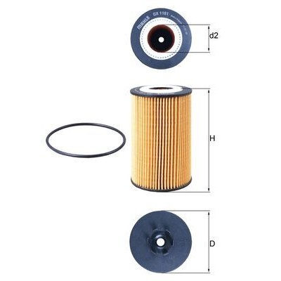 Oljefilter Mahle Original OX 1161D
